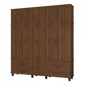 Roupeiro House Triplex 5 Portas Imbuia 07900IF Fabrimóveis