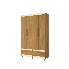 Roupeiro 04 Portas Romeu Mel Pérola Primus Móveis