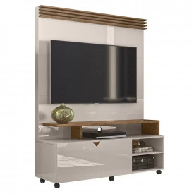 Home Berlim TV 55'' Off White Madero Canela 903563 Lukaliam