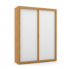 Roupeiro 02 Ptas Correr Tutto New Matic Freijó/Branco Soft 70797 