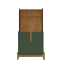 Aparador Sala Cantinho Café Lizz Verde Oliva Cedro Casa D 