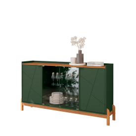 Buffet Bari 1,70 Verde Oliva/Cedro Casa D Moveis