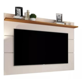 Painel Vivare C 1 Prateleira 1.36 New Off White Nature Giga Moveis