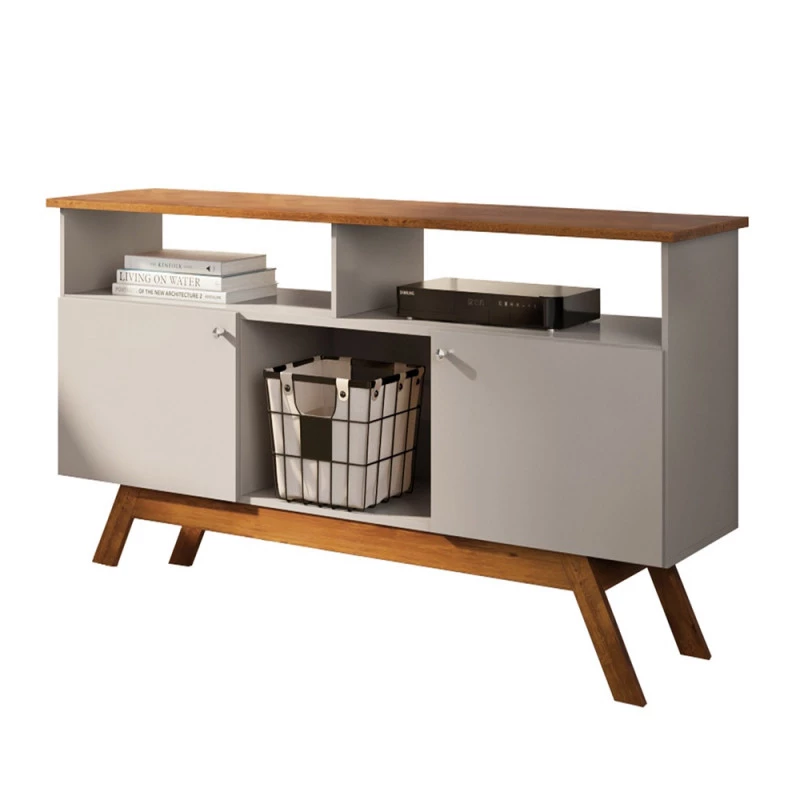 Rack Amsterdã Tebarrot Off White Madeira 2 Ptas Pé Madeira