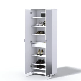 Sapateira Melissa Imcal 8819 Branco Portas Com Espelho 
