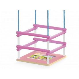 Balanço infantil assento Rosa Junges cód.101 - Mdf