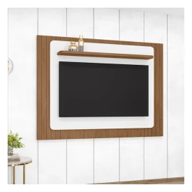 Painel TV 60 POL Monaco 1,80 Cedro Branco CasaD Moveis