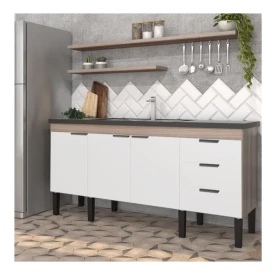 Gabinete Flamingo Em MDP 2,00 Branco Tamarindo 1843 Cozimax
