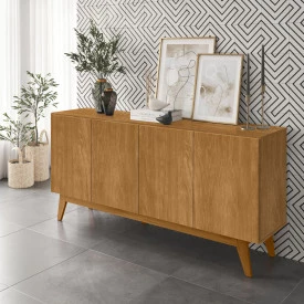 Buffet Ares Lux 4 Portas Nature Tebarrot Sala
