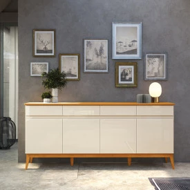 Buffet Magnum 4 Portas Off White Cedro 773194 EDN 