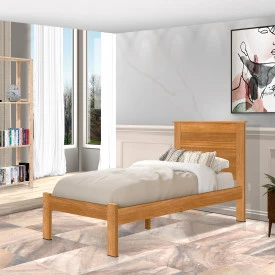 Cama Solteiro Dallas III Tebarrot  Nature Quarto