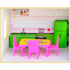 Casinha de bonecas sweet home com acessórios Junges cód.410 - Mdf
