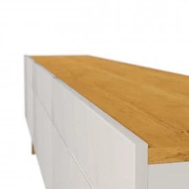 Rack Classic 3 Gavetas 2.2 Imcal 10633 Off White Nature Sala