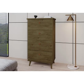 Cômoda Acacia C 4 Gavetas Freijó Primus Móveis Quarto