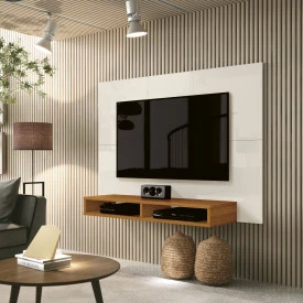 Painel Fox New para TV até 43" Off White Cedro 776167 EDN