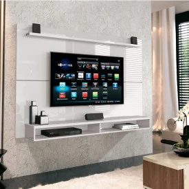 Painel Maxi Branco 73152 TV 65 Sala EDN Móveis
