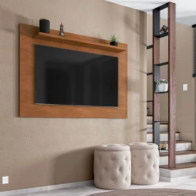 Painel Para TV até 50'' Suspenso Safira 1.35 Cedro Casa D Móveis