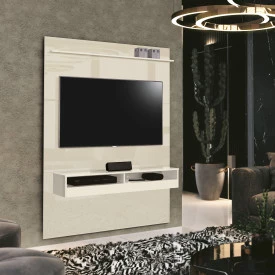 Painel Home Torino II Off White Sala EDN Moveis 
