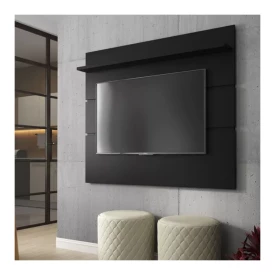 Painel Prism 1.6 TV até 50" Preto Acetinado Patrimar Móveis