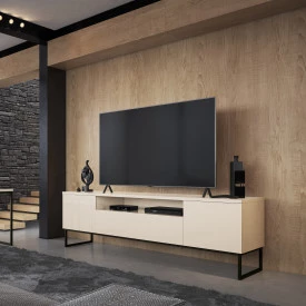 Rack Austin Off White Sala EDN Moveis 
