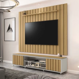Rack  Brise 2.20 Fendi Freijo Nobre Sala EDN Moveis