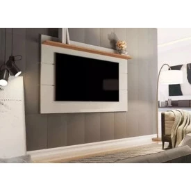 Painel Vivare C 1 Prateleira 1.36 New Off White Nature Giga Moveis
