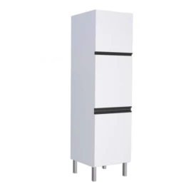 Paneleiro Cozinha em Aço Gaia 3 Portas Branco - Cozimax