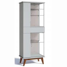 Cristaleira Nuance Com Adega Imcal 2319 Branco Sala Jantar FORA DE LINHA