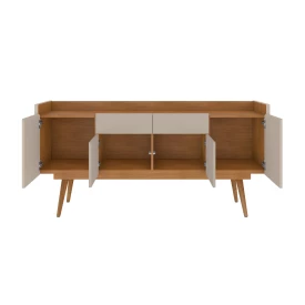 Buffet Veneza 2 Gavetas Off White Cedro Casa D Móveis Sala