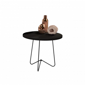 Mesa de Centro Luxo 8005 Preto Pé de Ferro JB Bechara FORA DE LINHA
