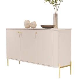 Buffet Tucupí Aparador Sala Off White Dourado JB Bechara 32678