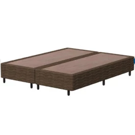 BASE BOX KING PROBEL 26cm X 2,03m X 96cm COD 19 CBY MARROM BI PARTIDO SECREDO