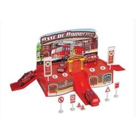 BASE DOS BOMBEIROS C CARRINHO E ACESSORIOS BRASKIT 750-7