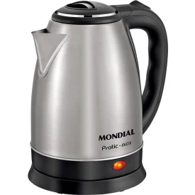 Chaleira Elétrica Premium Mondial Preto/Cinza, 127 V CE-06