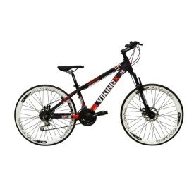 BICICLETA ARO 26 ALUMINIO VIKING ROXO/BRANCO/LARANJA