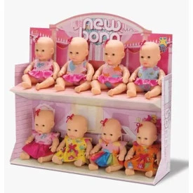 BONECA DIVER NEW BORN MINI DISPLAY SORTIDOS 8236 DIVERTOYS (UNITÁRIO)