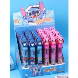 Caneta 10 cores Com personagens Importado