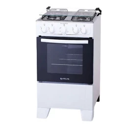 FOGAO 4 BOCAS ATLAS GAS 4Q COLISEUM PLUS BRANCO/PRETO