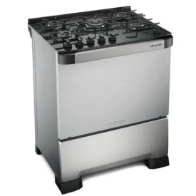 FOGAO DECORATO VETRO 5B INOX G3 MUELLER