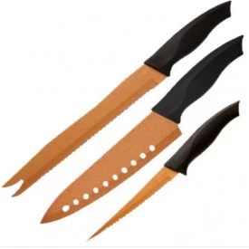 Conjunto 3 Facas Maxchef - Cobre