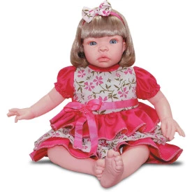 Boneca Baby Kiss Chora e Balbucia Loira 912 Sid Nyl