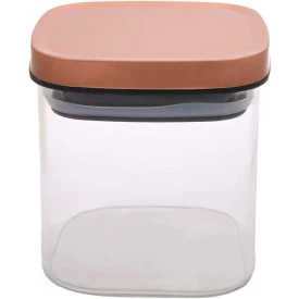 Pote Hermético de Vidro Borossilicato com Tampa de Inox Bronze 650ml VD22151BZ Mimo
