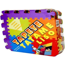 TAPETE TATAME LISO 9 PCS 8 MM 9 PEcAS DE 30 X 30 CM - DABEDE