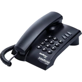 Telefone com fio Pleno Preto Intelbras