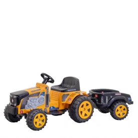 TRATOR INFANTIL ELETRICO COUNTRY AMARELO 6V C/ CACAMBA 327 BIEMME