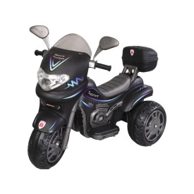 MOTO INFANTIL SPRINT TURBO PRETA C/ CAPACETE 12V 677 BIEMME