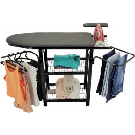 MESA DE PASSAR ROUPAS MULTIUSO DESMONTAVEL PRETO METALIZADO UDM0426.002.009 UTILAÇO