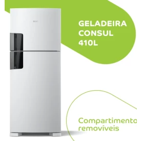 REFRIGERADOR 410L CONSUL 2P F. FREE CRM50LBANA BRANCO 110 VOLTS