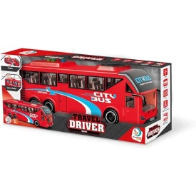 ONIBUS TRAVEL DRIVER BUS VERMELHOFRICÇÃO SOM E LUZ 7164 CARDOSO