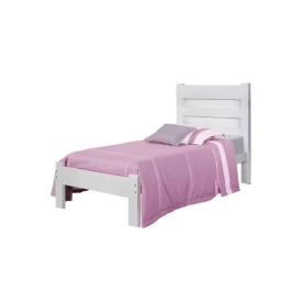 Cama Solteiro Lara 0,80/0,90 Atraente - Branco